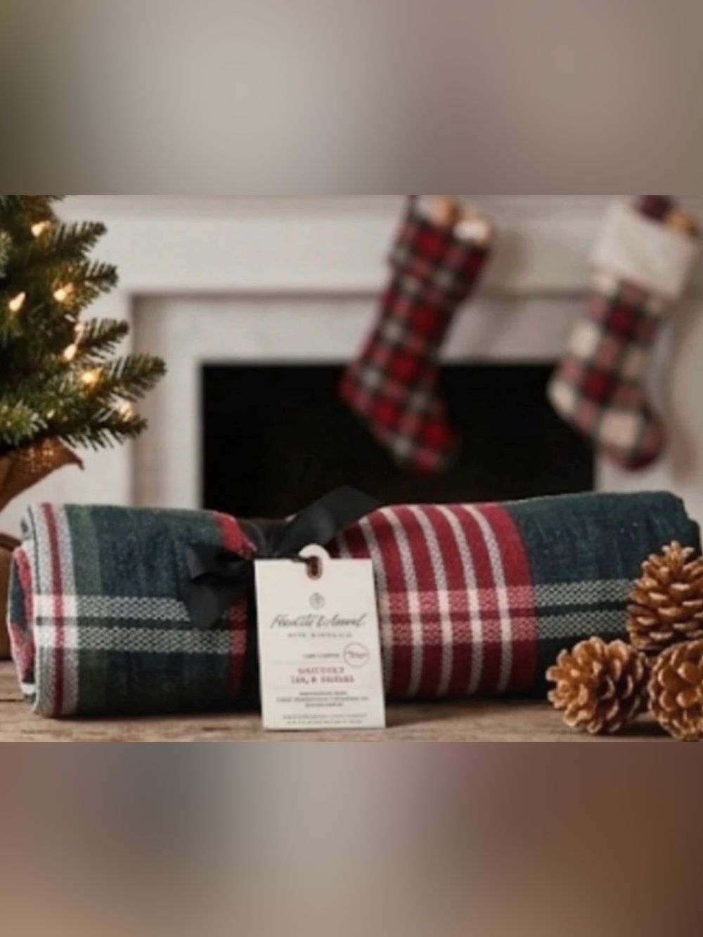 Hearth & Hand Magnolia NEW Signature Holiday Christmas Plaid Table Runner 90x20